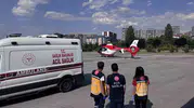 Kayseri'de 81 yaşındaki hasta için hava ambulansı seferberliği