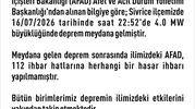 Elazığ Sivrice merkezli deprem korkuttu