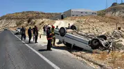 Mazıdağı yolunda kaza iki kişiyi hastanelik etti