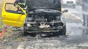 Tekirdağ yolunda seyir halindeki otomobil bir anda küle döndü