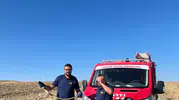 Sorgun Kaymakamlığı bahçesinde davetsiz misafir paniği