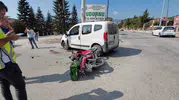 Kaymakam kaza anında oradaydı; motosiklet sürücüsü ağır yaralı