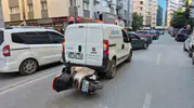 Eskişehir’de yürekleri ağza getiren motosiklet kazası
