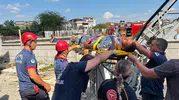 Sakarya’da inşaat işçisi akıma kapılarak ağır yaralandı