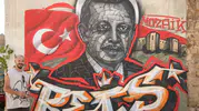 Gaziantepli gençten Erdoğan’a duvar sanatı sürprizi