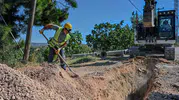 Bursa Osmangazi’de yeni yerleşim alanlarına kanalizasyon hattı çekiliyor