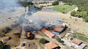 Kastamonu’da samanlık yangını faciaya dönüştü