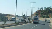 Adıyaman Mersin Caddesi üzerinde direksiyon hakimiyeti kayboldu
