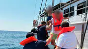 Marmaris'te karaya oturan teknedeki 11 kişi kurtarıldı