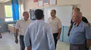 Sarıgöl'de müdürler okulları gezdi, yeni dönem hazırlıklarını yerinde gördü