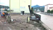 Giresun'da sağanak sonrası hayatı çamur kapladı