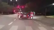 Erzurum trafiğinde kuryelerden örnek dayanışma