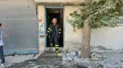 Adıyaman'da bir evde çamaşır makinesi alev aldı