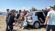 Kütahya'da kavşak kazası Bir yolcu hayatını kaybetti