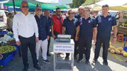 Altınoluk pazarında zabıta denetimi Etiket ve düzen kontrolü yapıldı