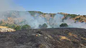 Yayla köyünde alevlere erken müdahale, yangın büyümeden söndü