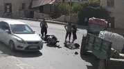 Mersin Mut'ta traktör ve motosiklet kavşakta birbirine girdi