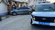 Edirne sokaklarında tehlikeli kovalamaca kaza ile bitti