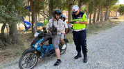 Bozüyük’te jandarma motosiklet sürücülerine trafik dersi verdi