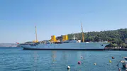 Atatürk'ün mirası Savarona bugün yine Boğaz'daydı