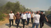 Edremit’te zeytinlikleri saran alevler kontrol altına alındı
