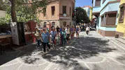 Turistler Havran'da incir topladı, tarihi sokakları gezdi