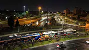 Zeytinburnu'nda tramvay kazasının izleri havadan 9 yaralı, seferler durdu