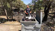 Konya’da biriken atıklar alev aldı
