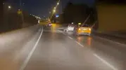 Bursa trafiğinde taksicilerin tehlikeli oyunu kameraya yansıdı