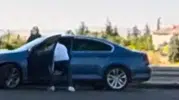 Eskişehir’de otoparkta kadına şiddet anı kameraya yansıdı