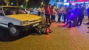 Birecik'te motosiklet ile otomobil çarpıştı sürücü yaralandı