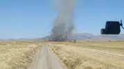 Sandıklı'da anız yangını 100 dekar alanı küle çevirdi