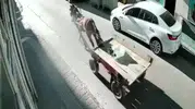 Edirne Uzunköprü'de kontrolden çıkan at arabası ortalığı birbirine kattı