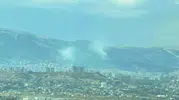 Ahır Dağı'nda yıldırım iki noktayı vurdu Ormanlık alanda alevlere havadan müdahale