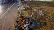 Kayseri'de motosikletli genç iş makinesiyle çarpıştı