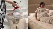 Hamile fenomenin merdiven videosu sosyal medyayı ayağa kaldırdı