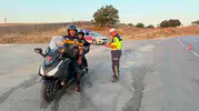Jandarma motosiklet sürücülerine Gündüzbey'de güvenli sürüş dersi verdi