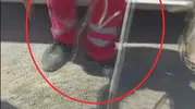 Hatay'da otomobilin kapısına giren yılan paniğe neden oldu?