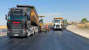 Tomarza kavşağında yol çalışması bitiyor