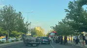 Diyarbakır'da otomobil takla attı 2 kişi yaralı