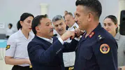 Kayseri'de rütbe sevinci Vali Çiçek, terfi eden jandarma personelini tebrik etti