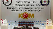 Samsun'da sahte içki ve kaçak sigara operasyonu