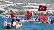 Mersin sularında 30 Ağustos coşkusu: Amatör balıkçılardan dev zafer konvoyu