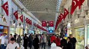 104. Yılda Tarihi Çarşı Kırmızı Beyaza Büründü