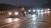 Çaycuma yollarında gece mesaisi