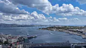 İstanbul'da sıcaklık 8 derece düştü Tarihi yarımada bulutlarla buluştu