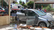 Kayseri'de trafik kazası Otomobil hızını alamayıp fırına daldı