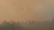Çine orman yangınında rüzgar ve sıcaklık alarmı