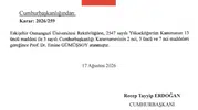 Eskişehir Osmangazi Üniversitesi’nin yeni rektörü Emine Gümüşsoy oldu