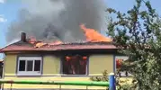 Sandıklı'da çıkan yangın bir evi küle çevirdi
